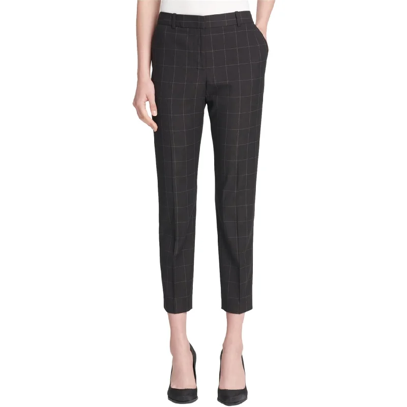 Midi Dresses for Versatile Wear -Dkny Womens Windowpane Dress Pants