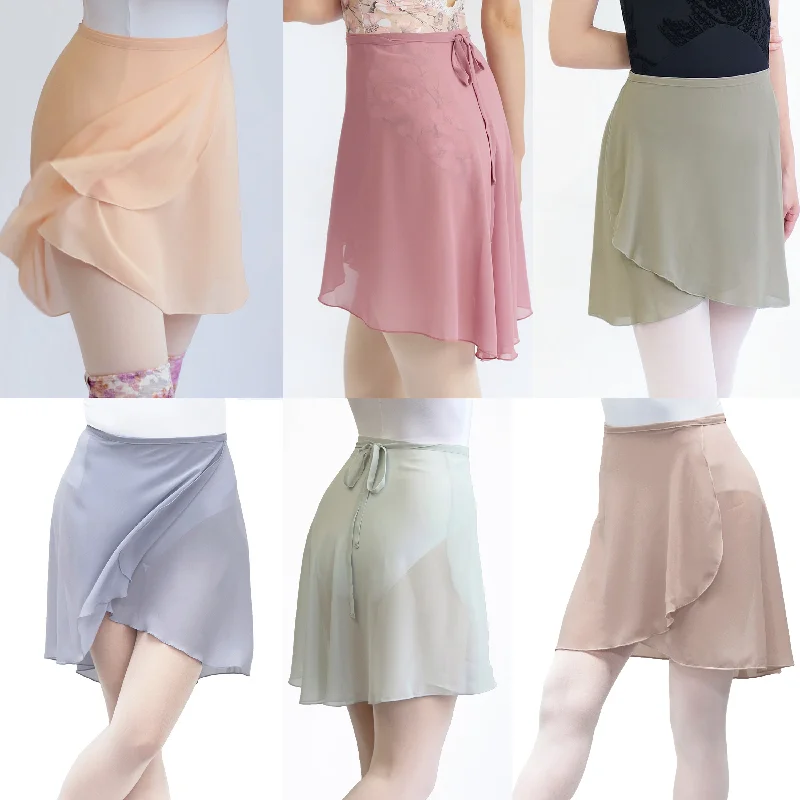 Classic skirts with subtle texture weave -MD314 Classic Wrap Skirt