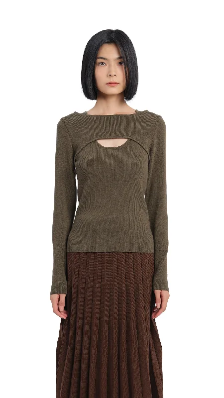 Oversized Sweaters for Relaxed Fit -2-in-1 Wool Sweater