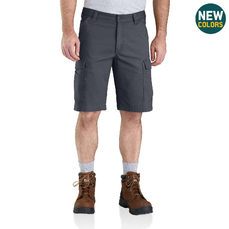 Stylish floral print shorts for men with tropical patterns for a fun, vacation-ready look-Rugged Flex® Relaxed Fit Canvas Cargo Work Short