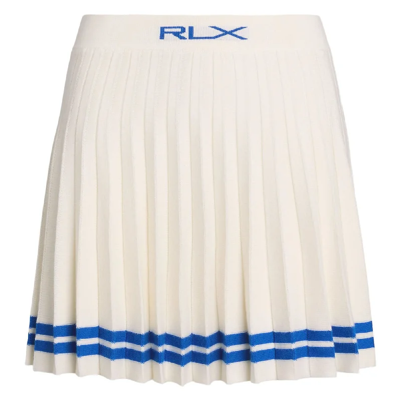 Affordable skirts with basic solid colors -Womens RLX Cotton Blend Skirt Ceramic White - AW24