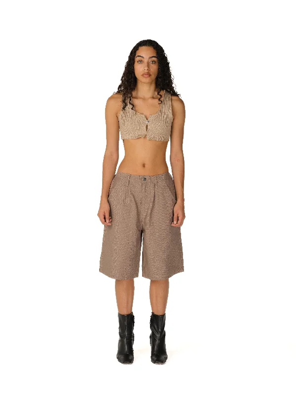 Trendy high-waisted shorts for women with a relaxed and comfortable style-Scottish Shorts (Khaki)