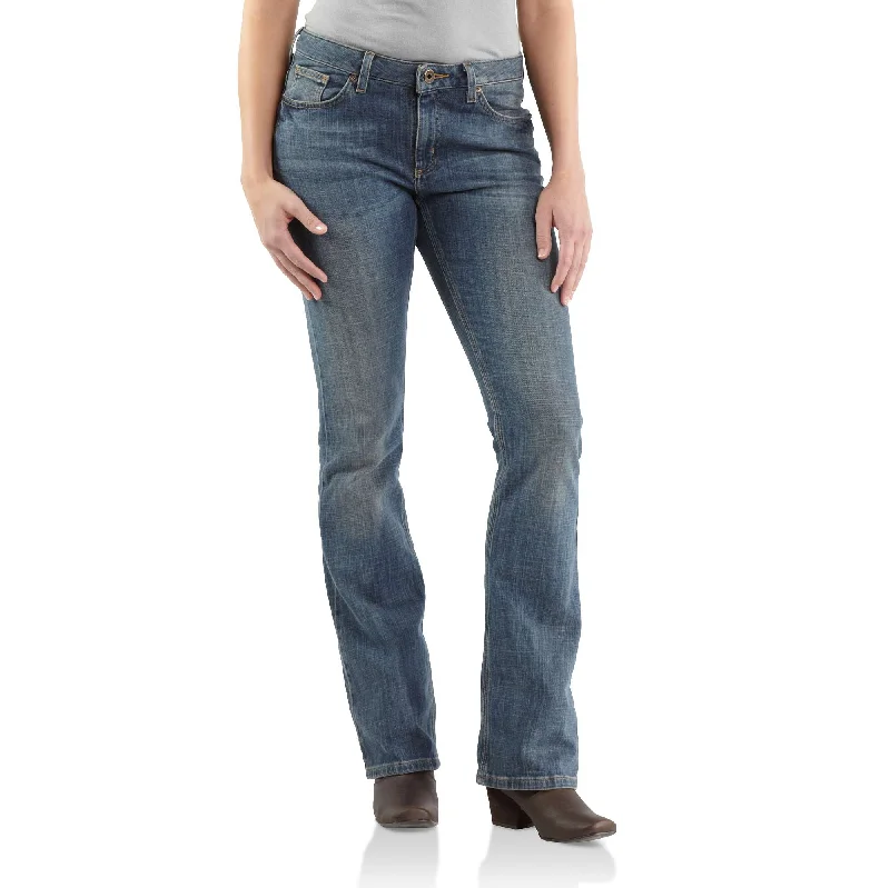 Versatile casual shorts for women with pockets and a flattering cut for summer days-Original-Fit Jean - Boot Cut