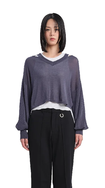 Casual - Wear Sweaters for Weekend -Cropped Sweater