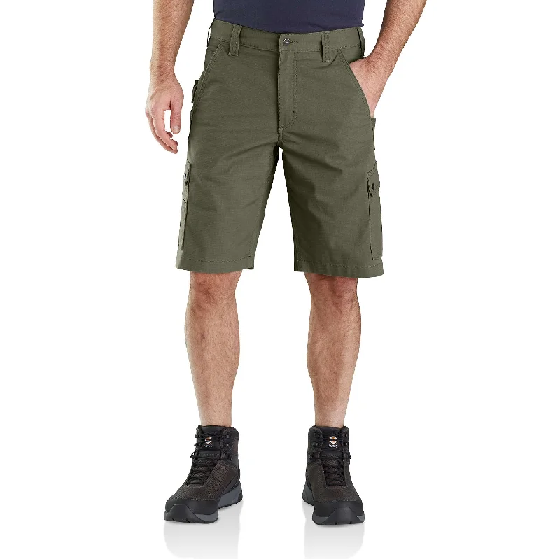 Stylish floral print shorts for men with tropical patterns for a fun, vacation-ready look-Rugged Flex® Relaxed Fit Ripstop Cargo Work Short