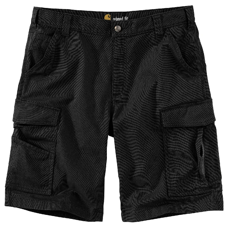 Women's shorts with adjustable waistbands for a custom and comfortable fit-Rugged Flex® Relaxed Fit Canvas Cargo Work Short