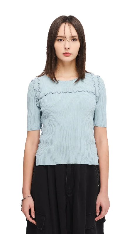 Dry - Clean Only Sweaters for Special Care -Contrast Stitch Sweater