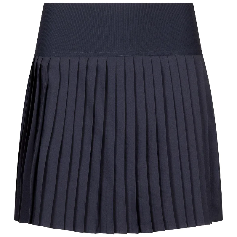 Trendy skirts with modern cutout designs -Womens Pleated Performance Skirt Navy - 2025