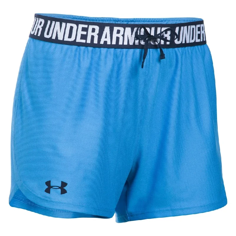 Best athletic shorts for women with a compression fit and breathable material for comfort-Under Armour Women's Play Up Blue Shorts 1264264-464