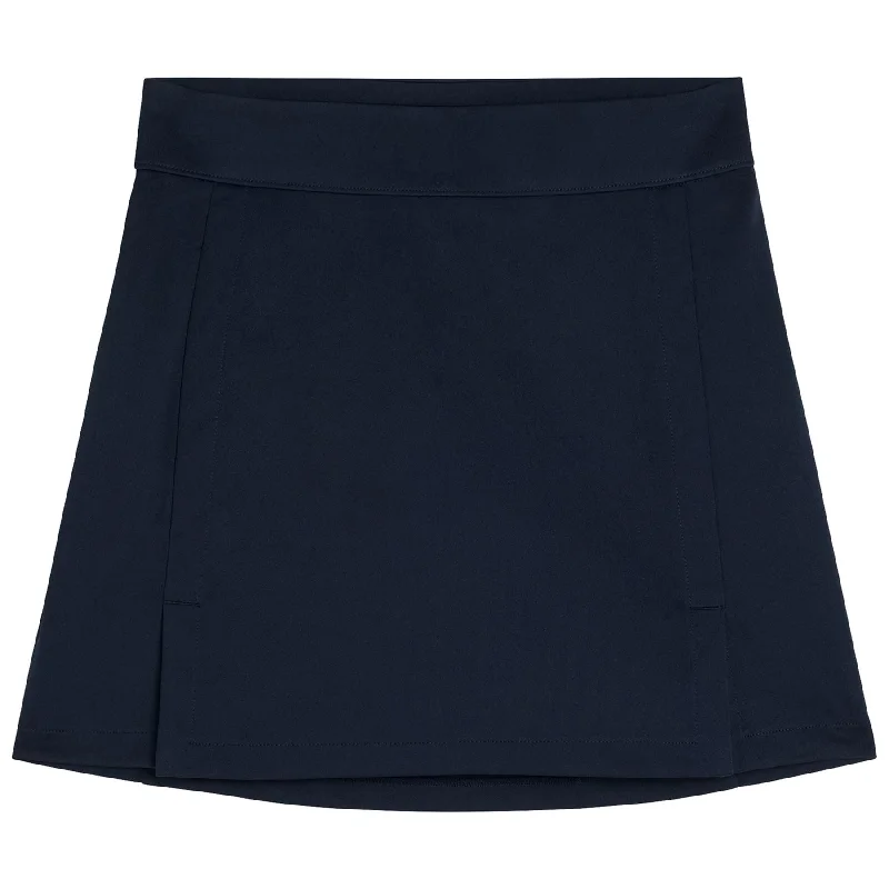 Wrap maxi skirts for versatile styling options -Womens Amelie TX Jersey Mid Skirt JL Navy - 2025