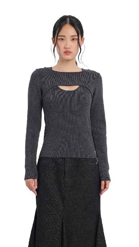 Sleeveless Sweaters for Layering -2-in-1 Wool Sweater