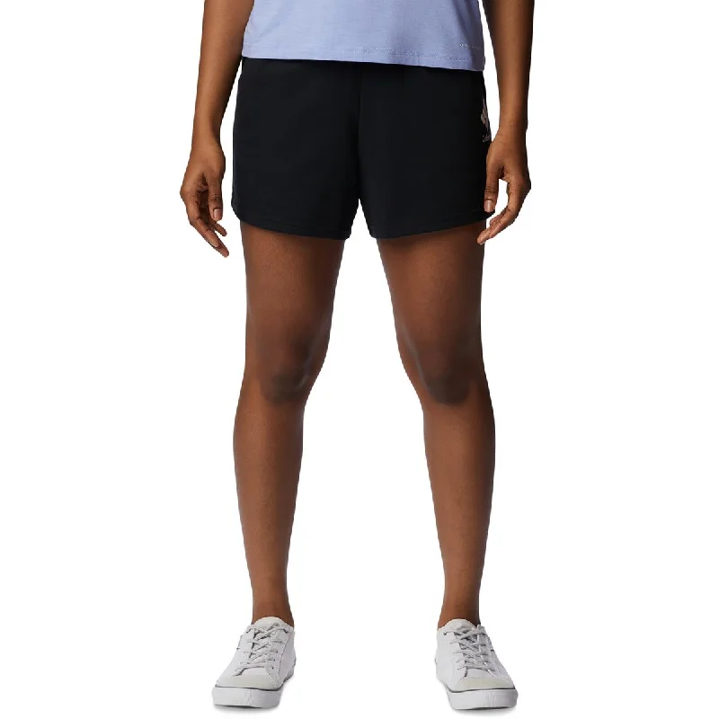 Best athletic shorts for women with built-in compression for support during workouts-Columbia Womens Mini Logo Casual Shorts