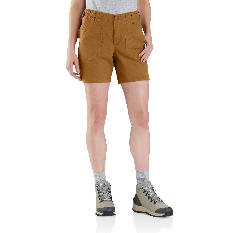 Best cargo shorts for women with a high-rise fit and utility pockets for functionality-Rugged Flex® Relaxed Fit Canvas Work Short