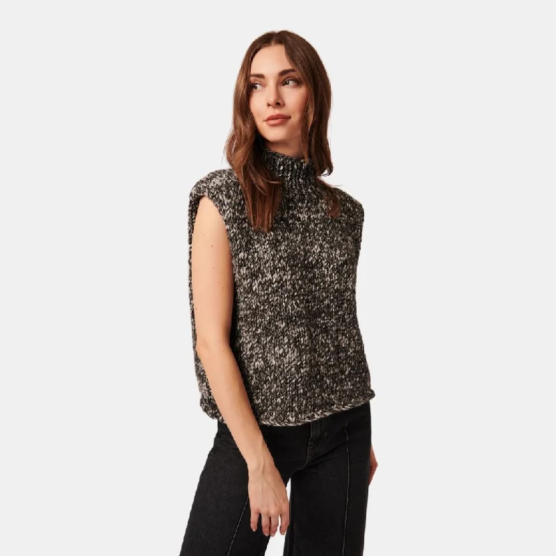 Cardigan Sweaters for Open - Front Style -Reign Sleeveless Sweater (Evening Sky)