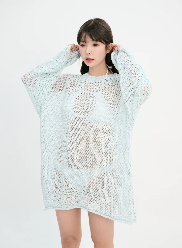 Quick - Dry Sweaters for Sports -Mesh Cover-Up Sweater IM302