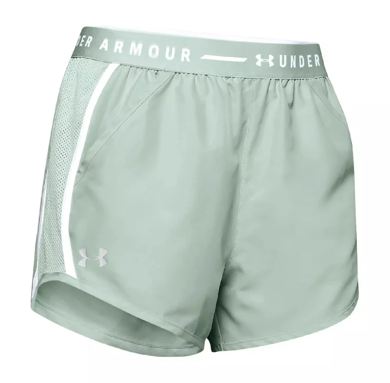 Trendy denim shorts for men with a slim fit and distressed finish for a casual style-Women's Under Armour Fly-By Shorts 1347568-189