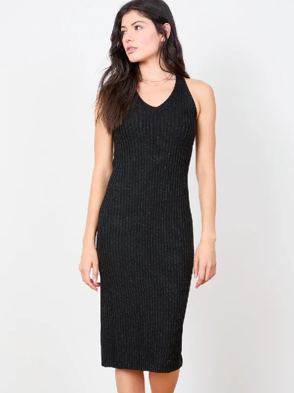 Sheath Dresses for Sophisticated -SHIMMER HALTER DRESS