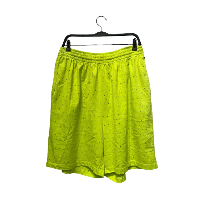 Best running shorts for women with built-in briefs for added comfort during exercise-BALENCIAGA/Shorts/S/Cotton/YEL/Perforated Track Shorts