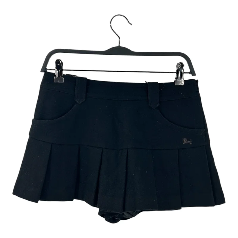 Women's shorts with adjustable waistbands for a custom and comfortable fit-BURBERRY BLUE LABEL/Ruffle/Shorts/38/Black