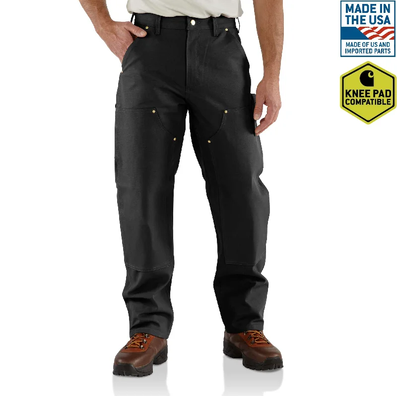 Classic Bermuda shorts for men with a relaxed fit and versatile design-Loose Fit Firm Duck Double-Front Utility Work Pant