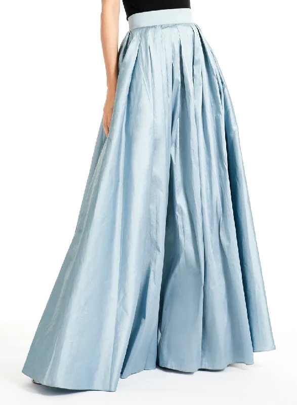 Trendy leather skirts for edgy modern looks -Light Blue Taffeta Ballgown Skirt