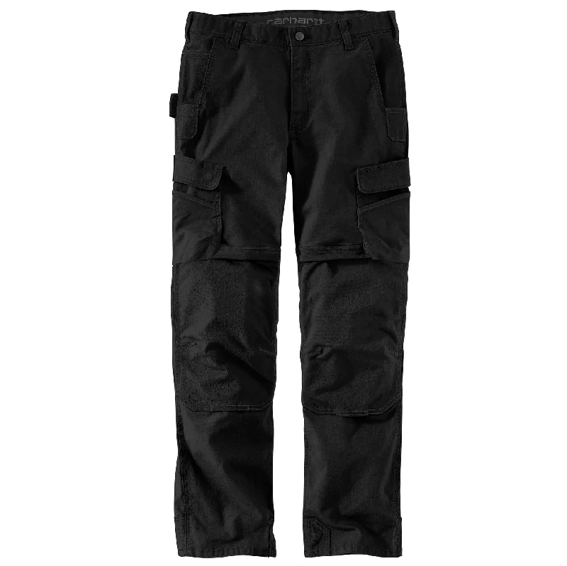 Cargo shorts with a comfortable fit for outdoor adventures and daily wear-Steel Rugged Flex® Relaxed Fit Double-Front Cargo Work Pant