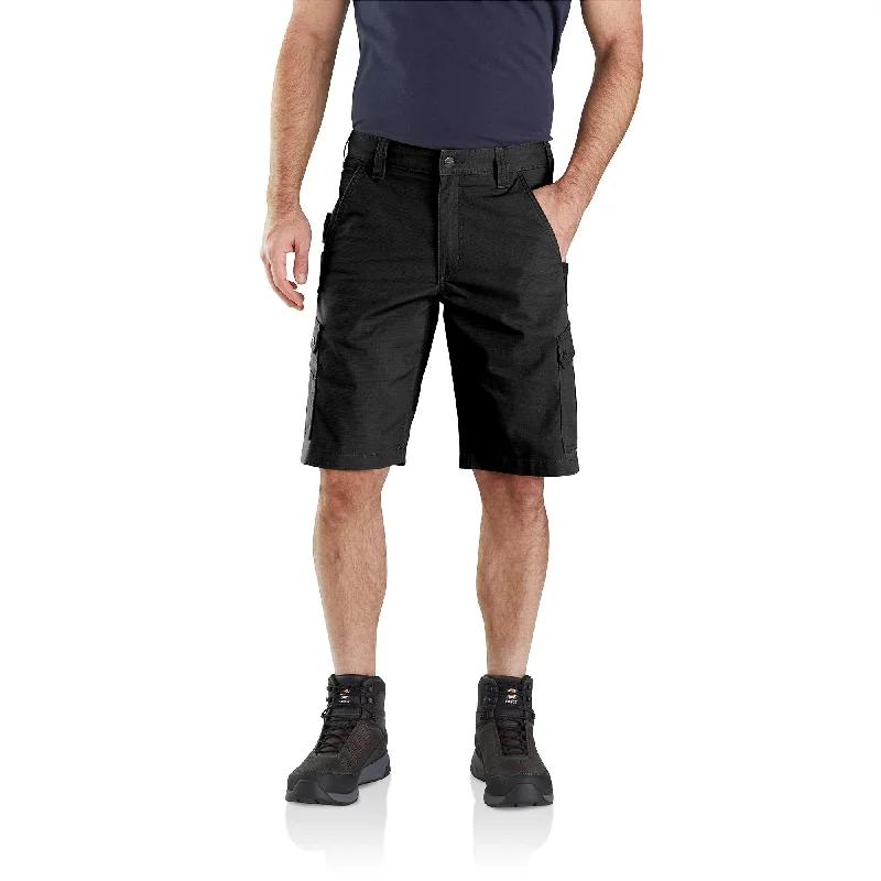 Classic cargo shorts for men with multi-pocket design for carrying essentials on-the-go-Rugged Flex® Relaxed Fit Ripstop Cargo Work Short