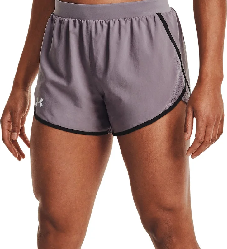 Best summer shorts for women with soft cotton fabric for breathability and comfort-Women's UA Fly-By 2.0 Shorts 1350196-585