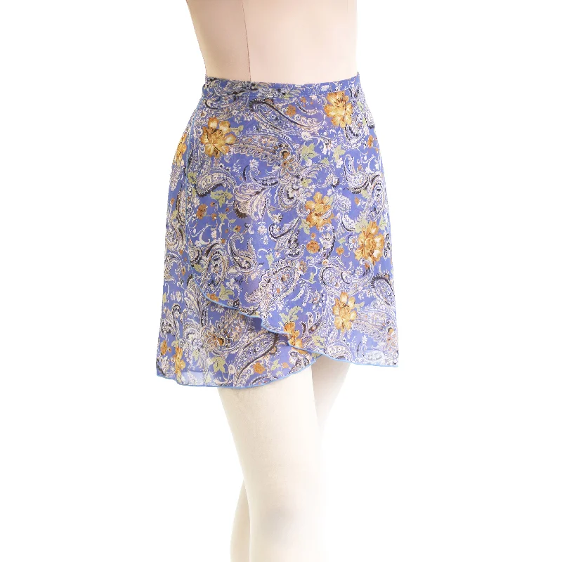 Lightweight cotton skirts for summer ease -MD327 Paisley Print Skirt #166