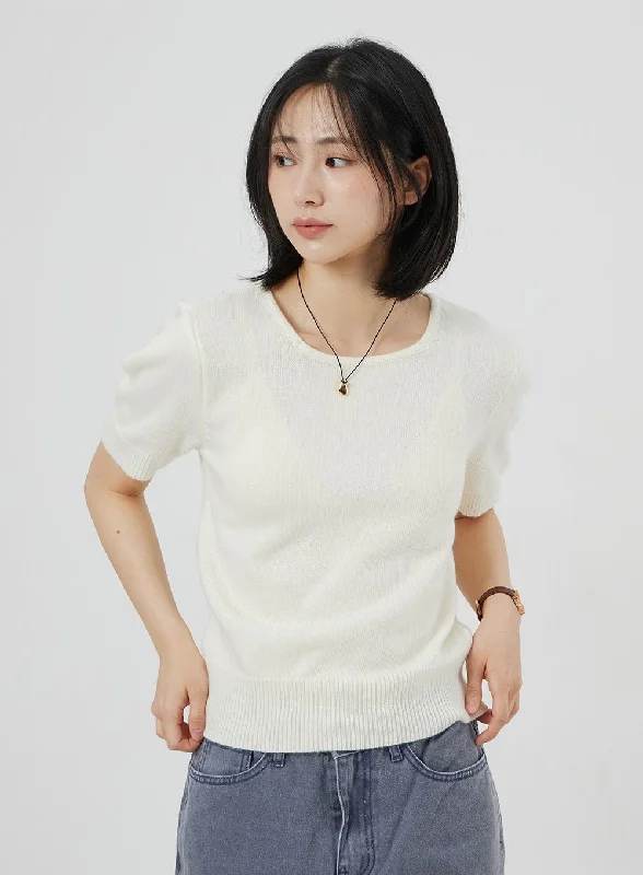 Dry - Clean Only Sweaters for Special Care -Short Sleeve Sweater OM302