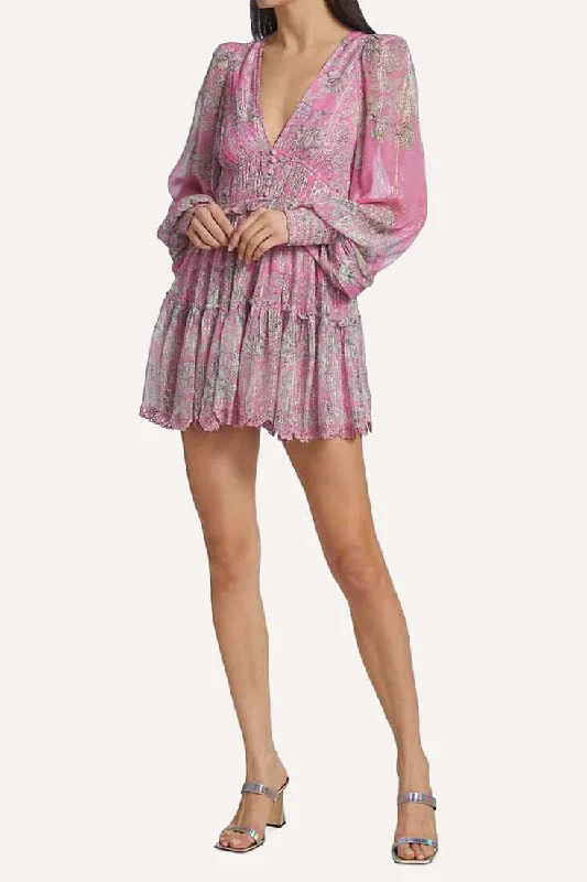 Khaki Dresses for Casual -Sidra Short Dress in Pink