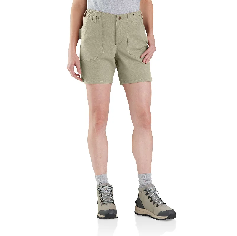 Best men's shorts for summer with lightweight and breathable fabrics-Rugged Flex® Relaxed Fit Canvas Work Short