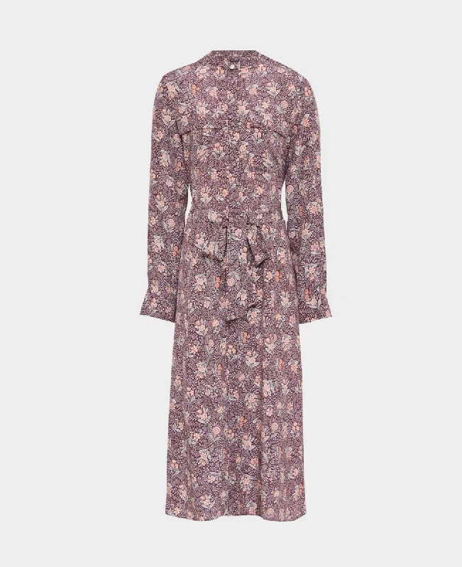 Linen Dresses for Breathable -Liberty Print Silk Shirt Dress