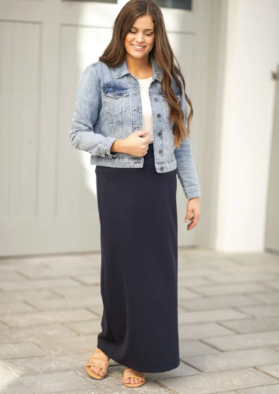 Luxury maxi skirts for dramatic flair -Quinn Knit Maxi Skirt