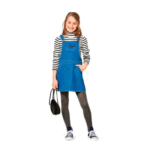 Lightweight skirts for warm weather comfort -Burda Child/Teen Skirt and Pinafore 9356