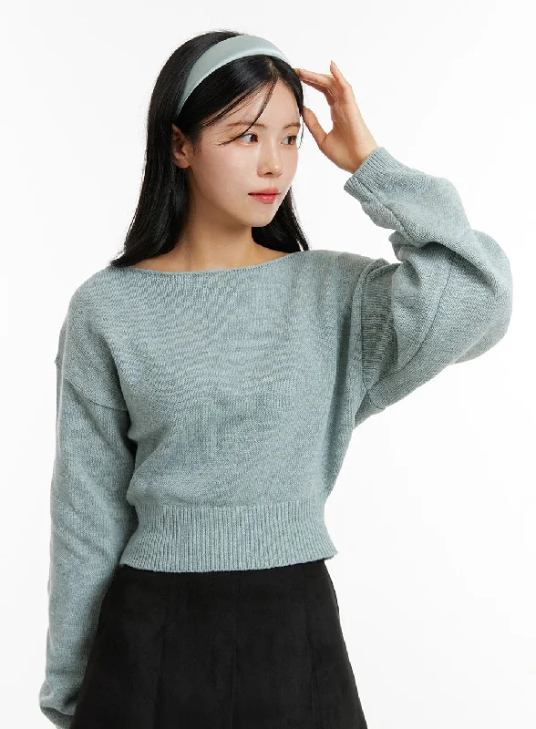 Turtleneck Sweaters for Cold Weather -Boat Neck Knit Sweater ON320