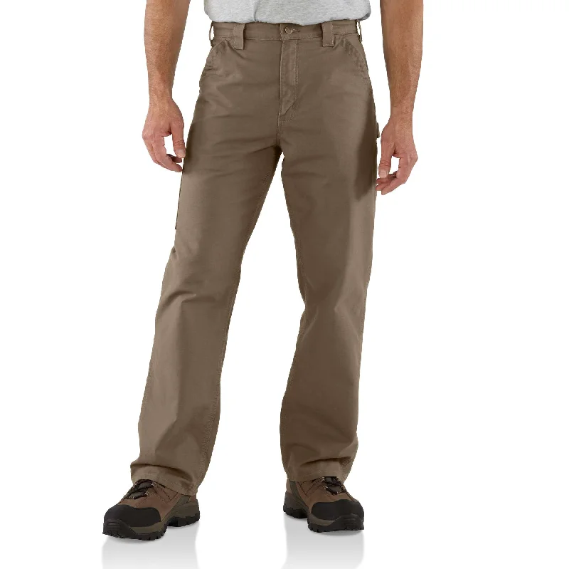 Classic khaki shorts for men with a versatile design for casual or semi-formal wear-Loose Fit Canvas Utility Work Pant