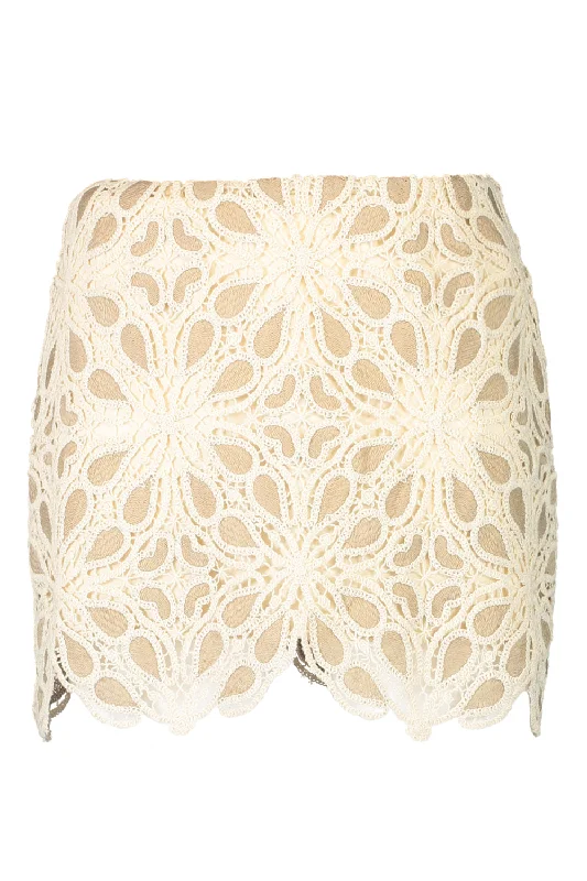 Classic skirts with subtle texture weave -MILLIE MINI SKIRT