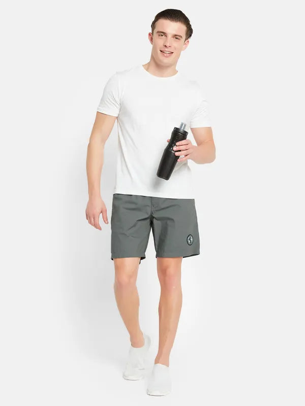 Stylish denim shorts for women with a high-rise fit for a flattering silhouette-Octave Men Mid Rise Cotton Sports Shorts