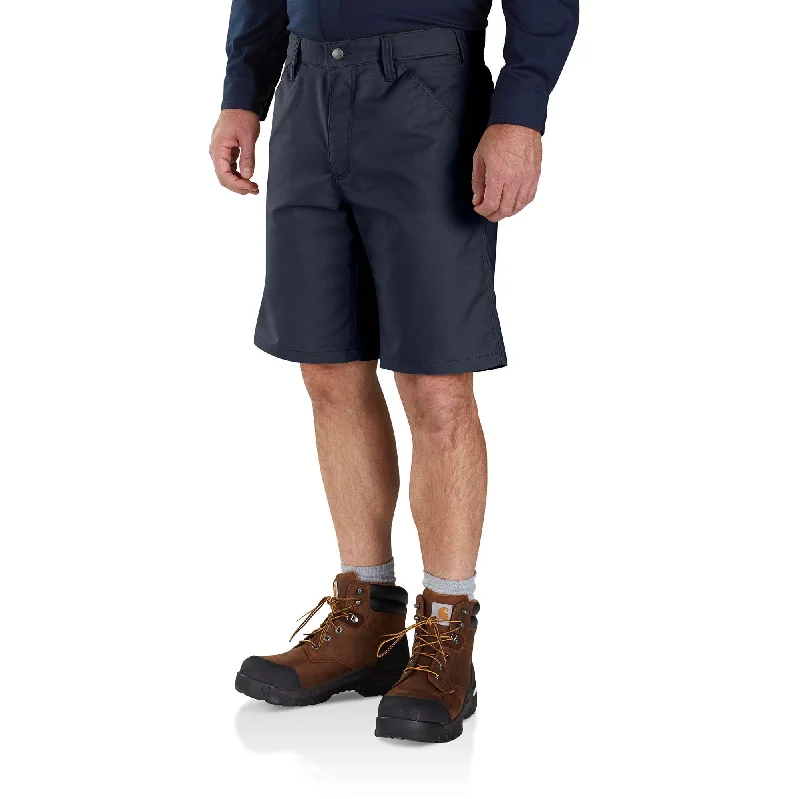 Versatile athletic shorts for men with deep pockets for keys, phone, and wallet-Rugged Professional™ Series Rugged Flex® Relaxed Fit Canvas Work Short