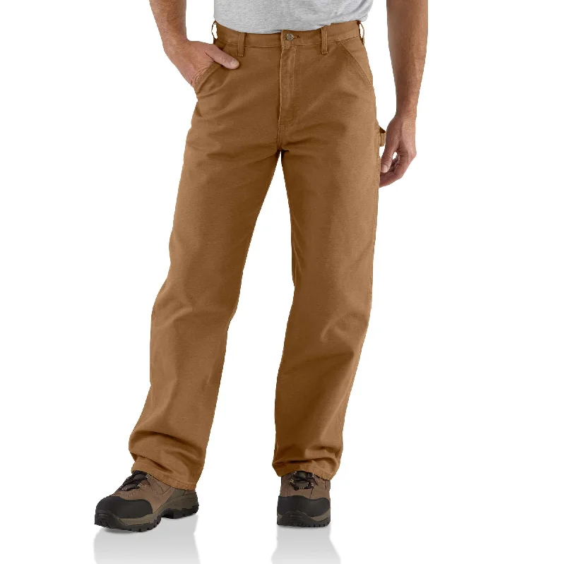 Lightweight linen shorts for women with relaxed fit and breathable materials-Loose Fit Washed Duck Utility Work Pant