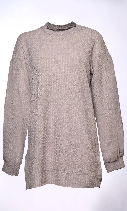 Pullover Sweaters for Easy - On - Off -Sweater Serenity: Unwind in Korean Knitted Comfort (Grey)