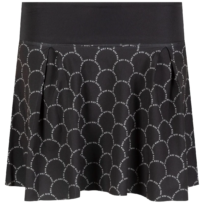 Bold skirts with vibrant tropical prints -Womens Dri-FIT Advantage Skirt Regular Print Black/White - AW23