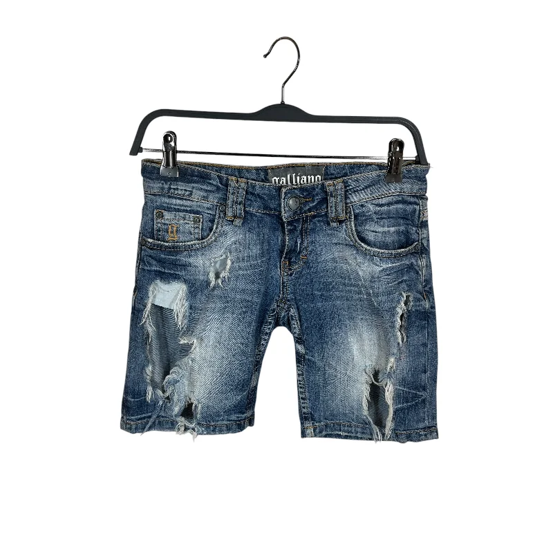 Classic cargo shorts for men with multi-pocket design for carrying essentials on-the-go-galliano/Shorts/26/Denim/BLU/