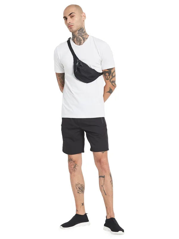 Stylish athletic shorts for men with reflective accents for visibility during evening runs-Octave Men Mid-Rise Cotton Shorts