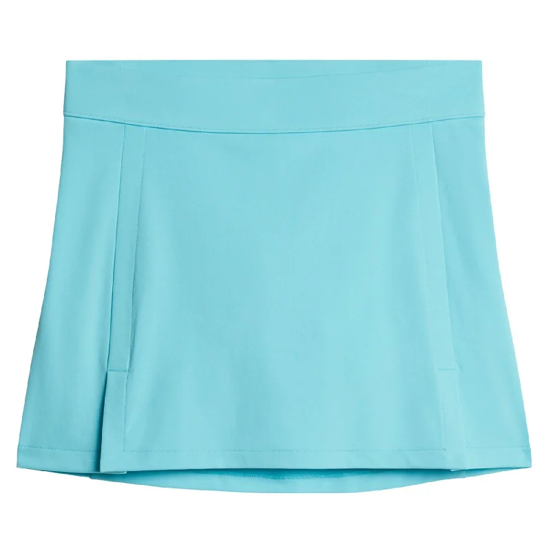 Lightweight cotton skirts for summer ease -Womens Amelie TX Jersey Mid Skirt Blue Curacao - SU24