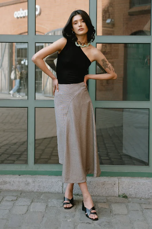 Pleated midi skirts for elegant everyday looks -JULIANA MARTEJEVS Willow Skirt