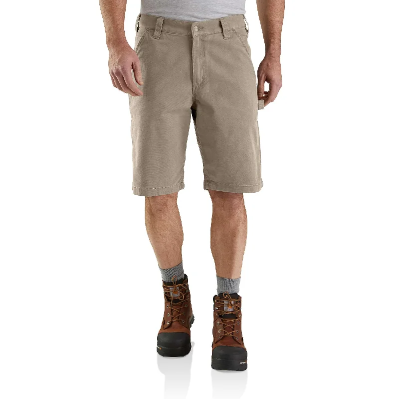 Versatile casual shorts for women with pockets and a flattering cut for summer days-Rugged Flex® Relaxed Fit Canvas Utility Work Short