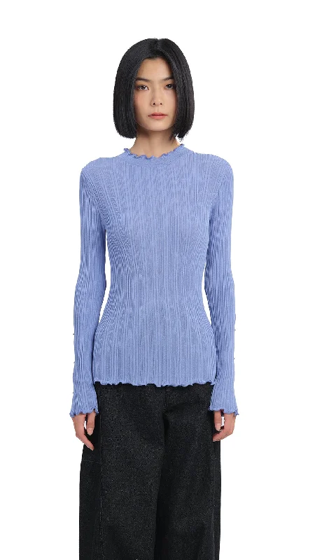 Regular - Fit Sweaters for Standard Size -Beaded Basic Sweater