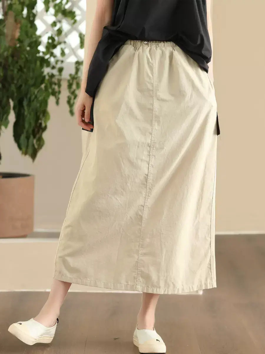 Designer mini skirts for high-end appeal -Babakud Women Trendy Cotton Cargo Skirt with Pockets